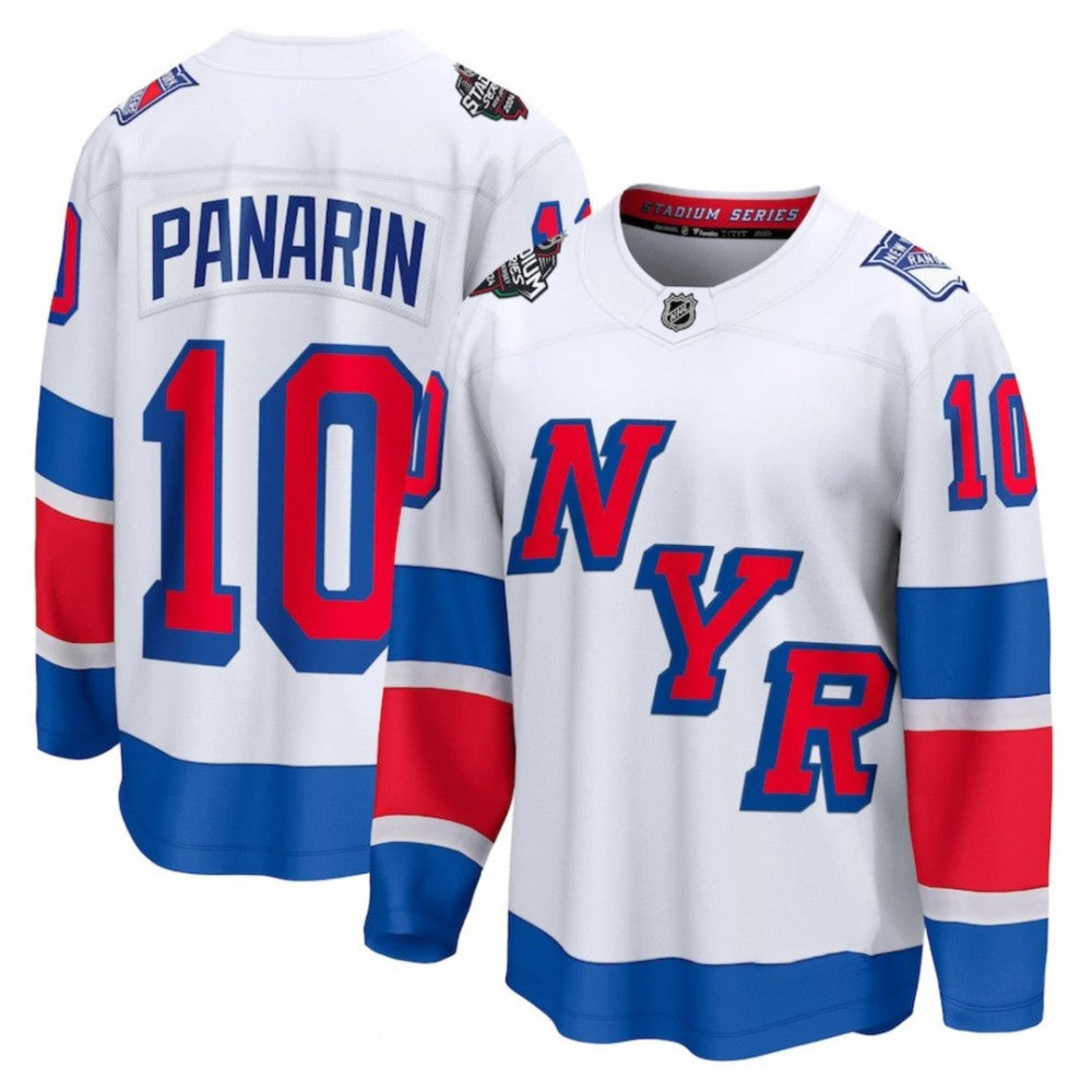 Men's New York Rangers Artemi Panarin White 2024 NHL Stadium Series Breakaway Premium NHL Jersey