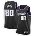 Men's Sacramento Kings Neemias Queta #88 Nike Black 2021/22 Swingman NBA NBA Jersey - City Edition