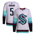 Men's Seattle Kraken Mark Giordano #5 adidas White Away Primegreen Authentic NHL Jersey