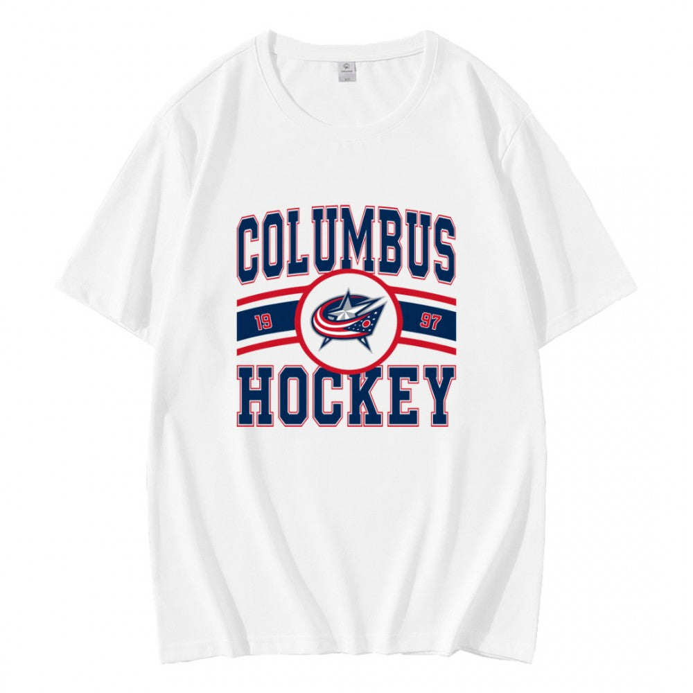 Vintage Columbus Blue Jackets Hockey Logo 1997 T-Shirt