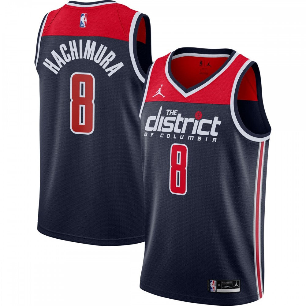 Rui Hachimura Washington Wizards Jordan Brand 2020/21 Swingman Player NBA Jersey - Statement Edition - Navy