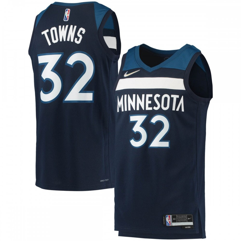 Karl-Anthony Towns Minnesota Timberwolves Nike 2021/22 Diamond Swingman NBA Jersey - Icon Edition - Navy