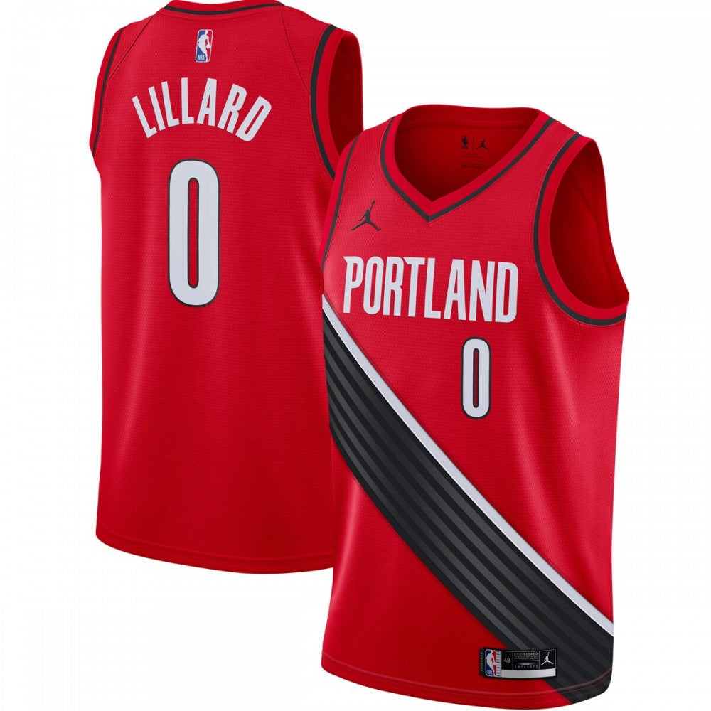 Damian Lillard Portland Trail Blazers Jordan Brand 2020/21 Swingman NBA Jersey - Statement Edition - Red