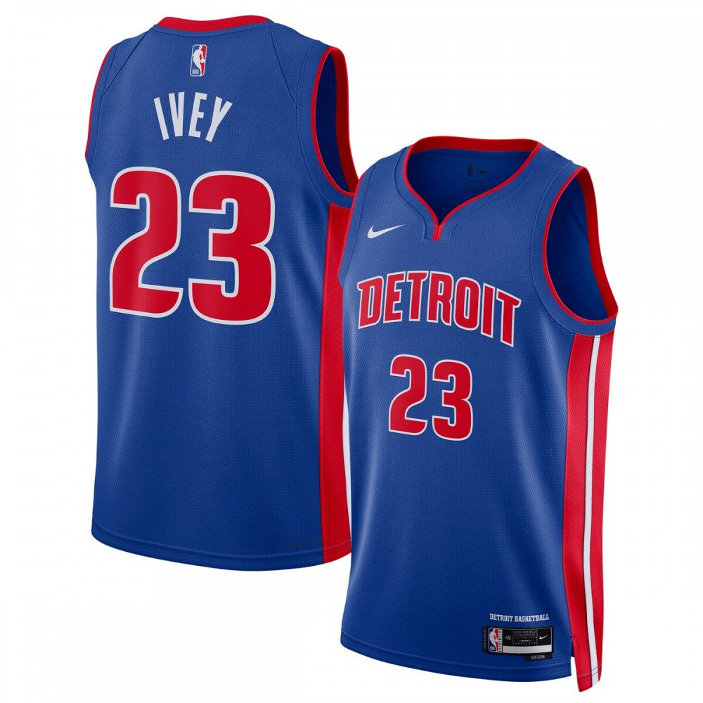 Jaden Ivey Detroit Pistons Nike Unisex 2022 NBA Draft First Round Pick Swingman NBA Jersey - Icon Edition - Blue