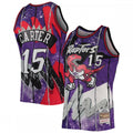 Vince Carter Toronto Raptors Throwback Hardwood Classics 1998-99 Hyper Hoops NBA Jersey - Purple