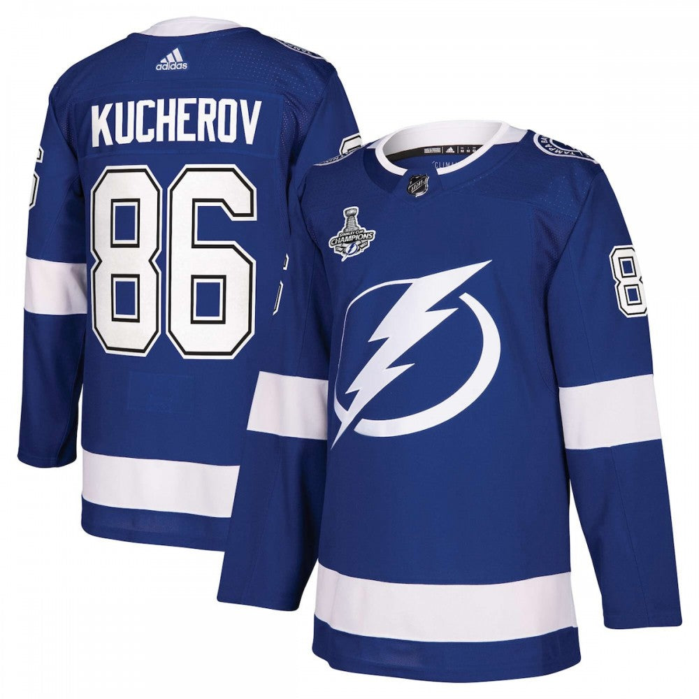 Nikita Kucherov Tampa Bay Lightning adidas 2021 Stanley Cup Champions Authentic Player NHL Jersey - Blue
