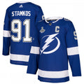 Steven Stamkos Tampa Bay Lightning adidas 2021 Stanley Cup Champions Authentic Player NHL Jersey - Blue