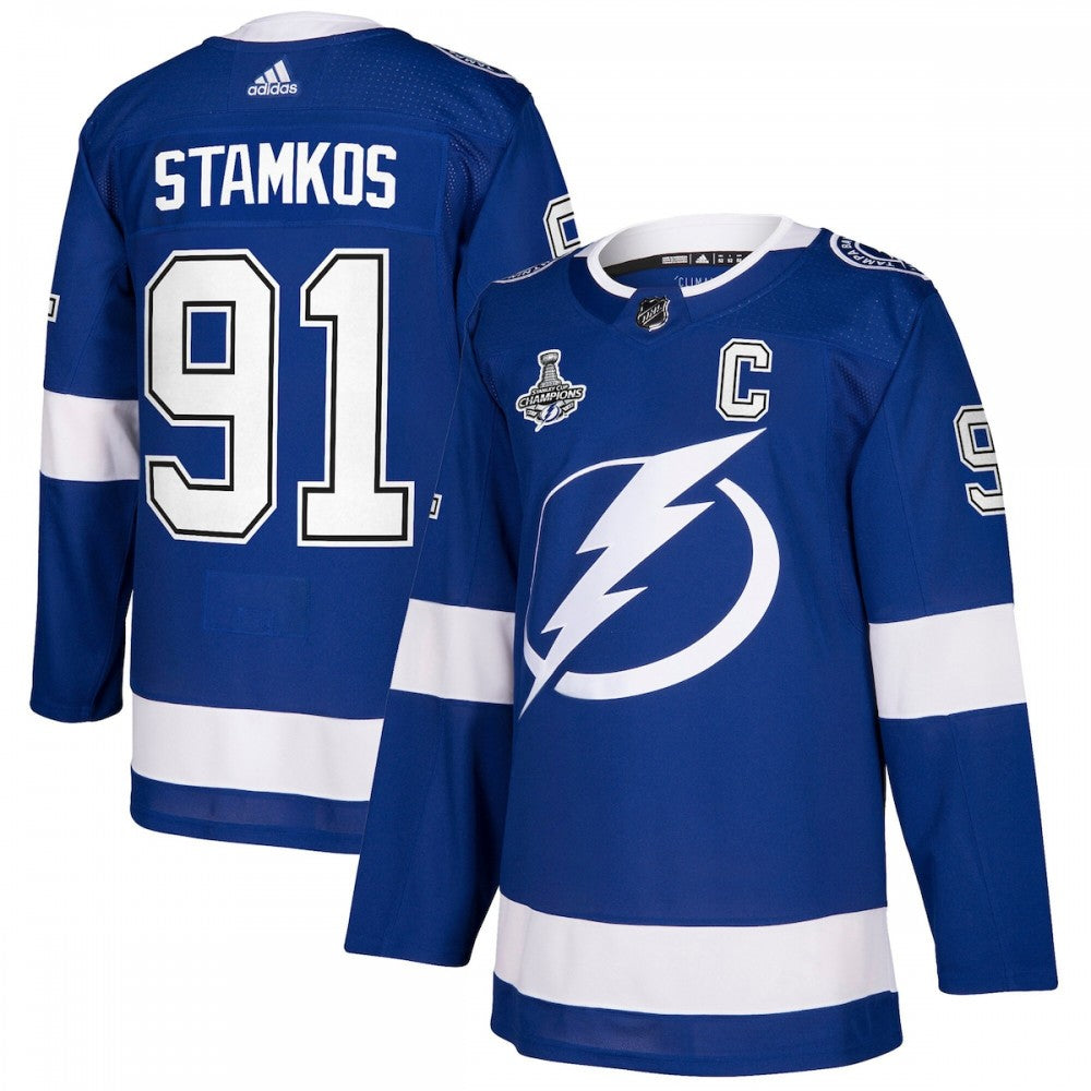 Steven Stamkos Tampa Bay Lightning adidas 2021 Stanley Cup Champions Authentic Player NHL Jersey - Blue