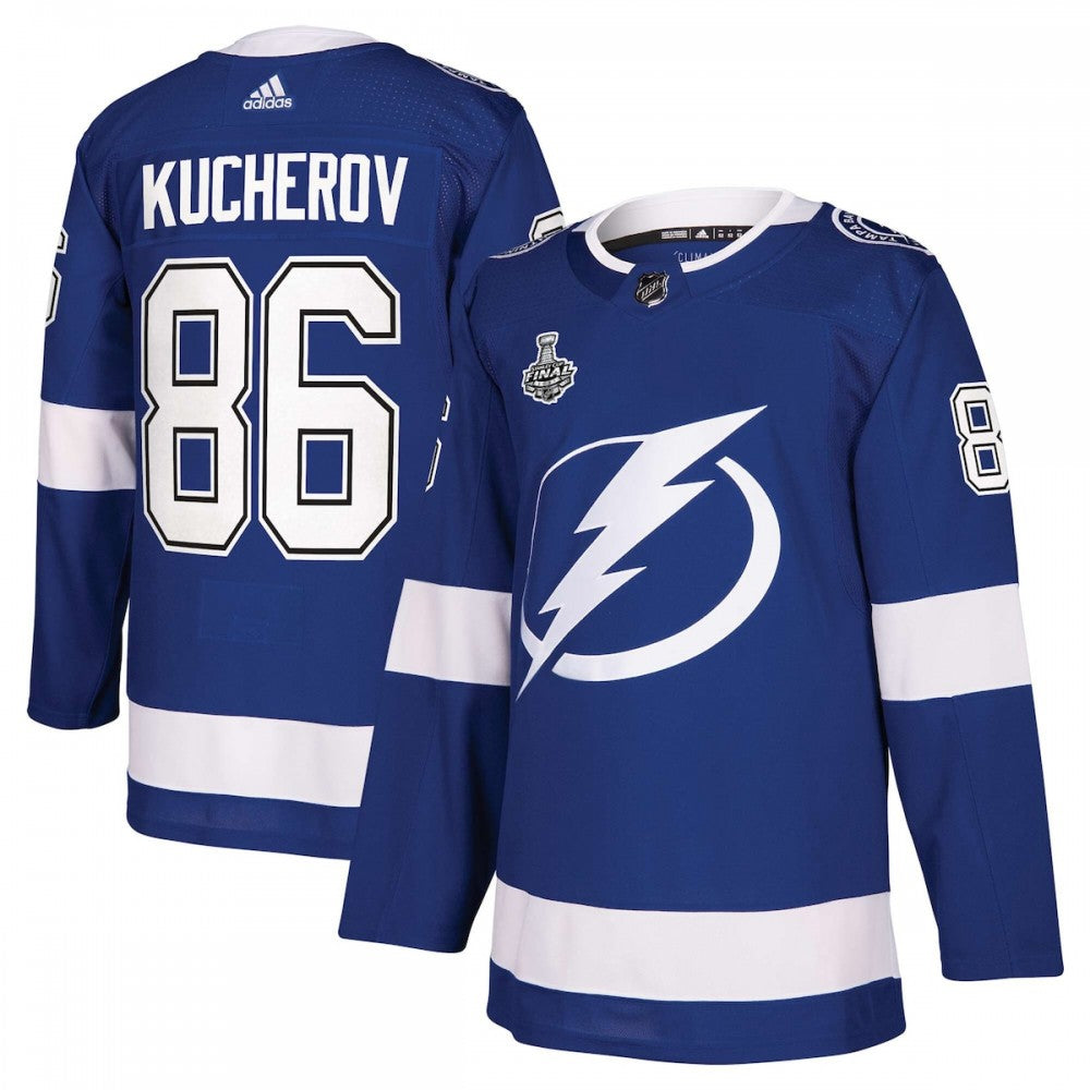 Nikita Kucherov Tampa Bay Lightning adidas 2021 Stanley Cup Final Bound Authentic Patch Player NHL Jersey - Blue