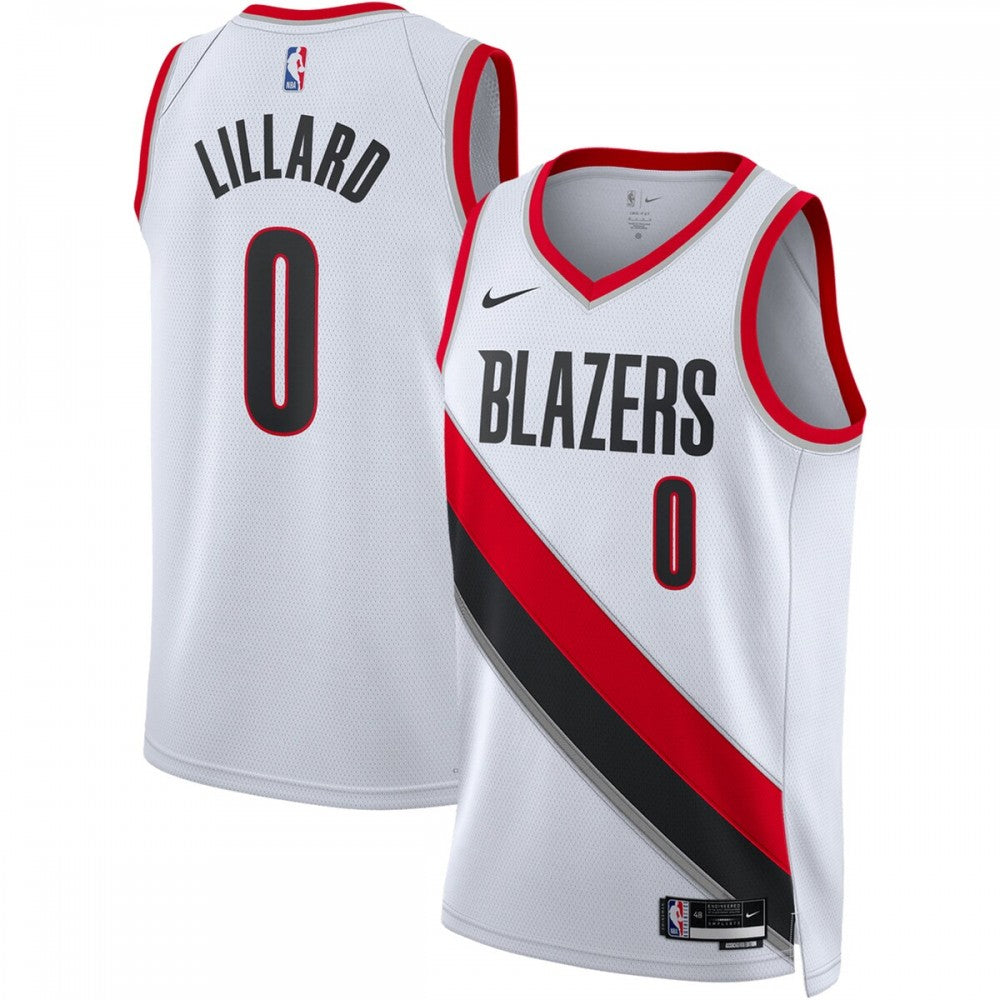 Damian Lillard Portland Trail Blazers Nike Unisex 2022/23 Swingman NBA Jersey - Association Edition - White