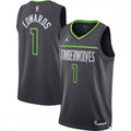 Anthony Edwards Minnesota Timberwolves Jordan Brand 2022/23 Statement Edition Swingman Black NBA Jersey