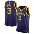 Jordan Poole Golden State Warriors Jordan Brand 2022/23 Statement Edition Swingman NBA Jersey - Navy