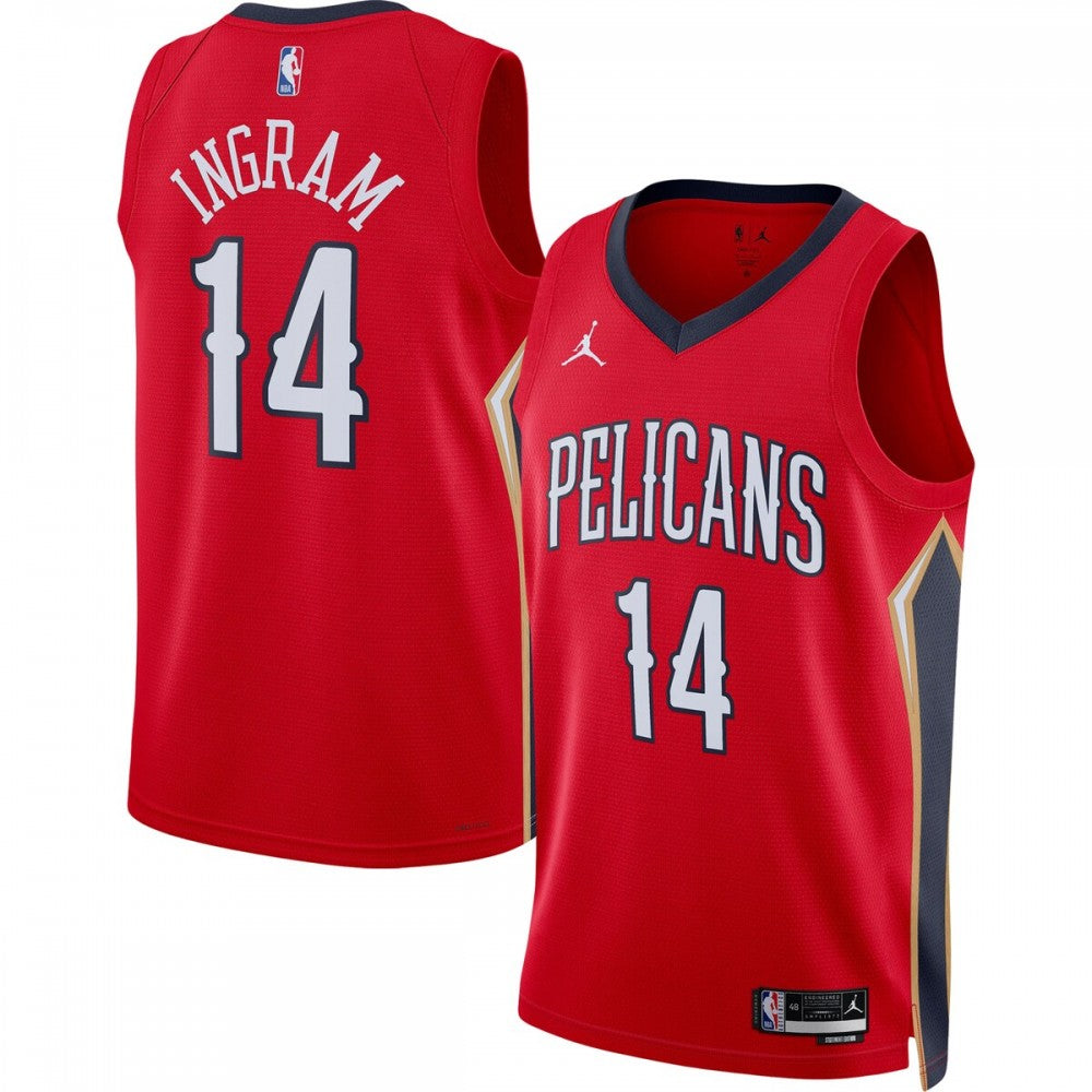 Brandon Ingram New Orleans Pelicans Jordan Brand 2022/23 Statement Edition Swingman NBA Jersey - Red