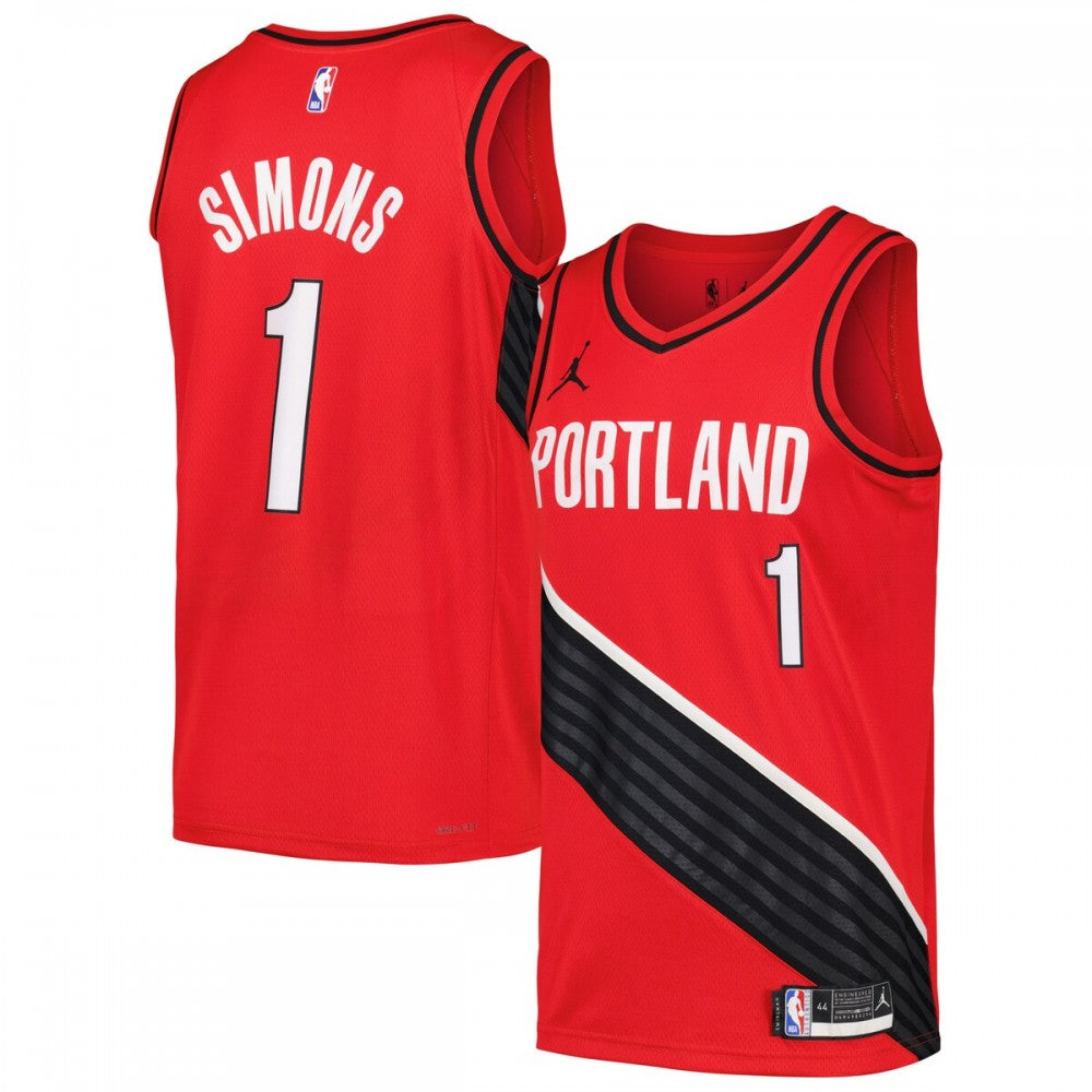 Anfernee Simons Portland Trail Blazers Jordan Brand Swingman Player NBA Jersey - Statement Edition - Red