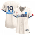 Yoshinobu Yamamoto Los Angeles Dodgers Nike Women's 2024 City Connect Limited Player MLB Jersey - Cream