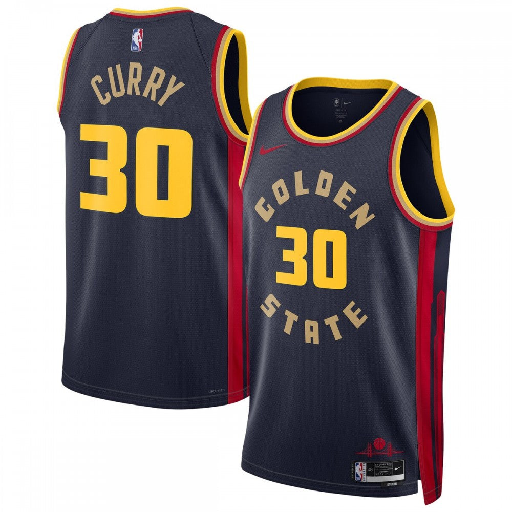 Stephen Curry Golden State Warriors Nike Unisex 2024/25 Swingman Player NBA Jersey - City Edition - Navy