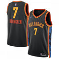 Chet Holmgren Oklahoma City Thunder Nike Unisex 2024/25 Swingman Player NBA Jersey - City Edition - Black