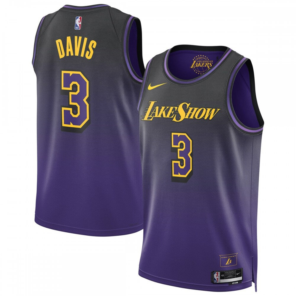 Anthony Davis Los Angeles Lakers Nike Unisex 2024/25 Swingman Player NBA Jersey - City Edition - Purple