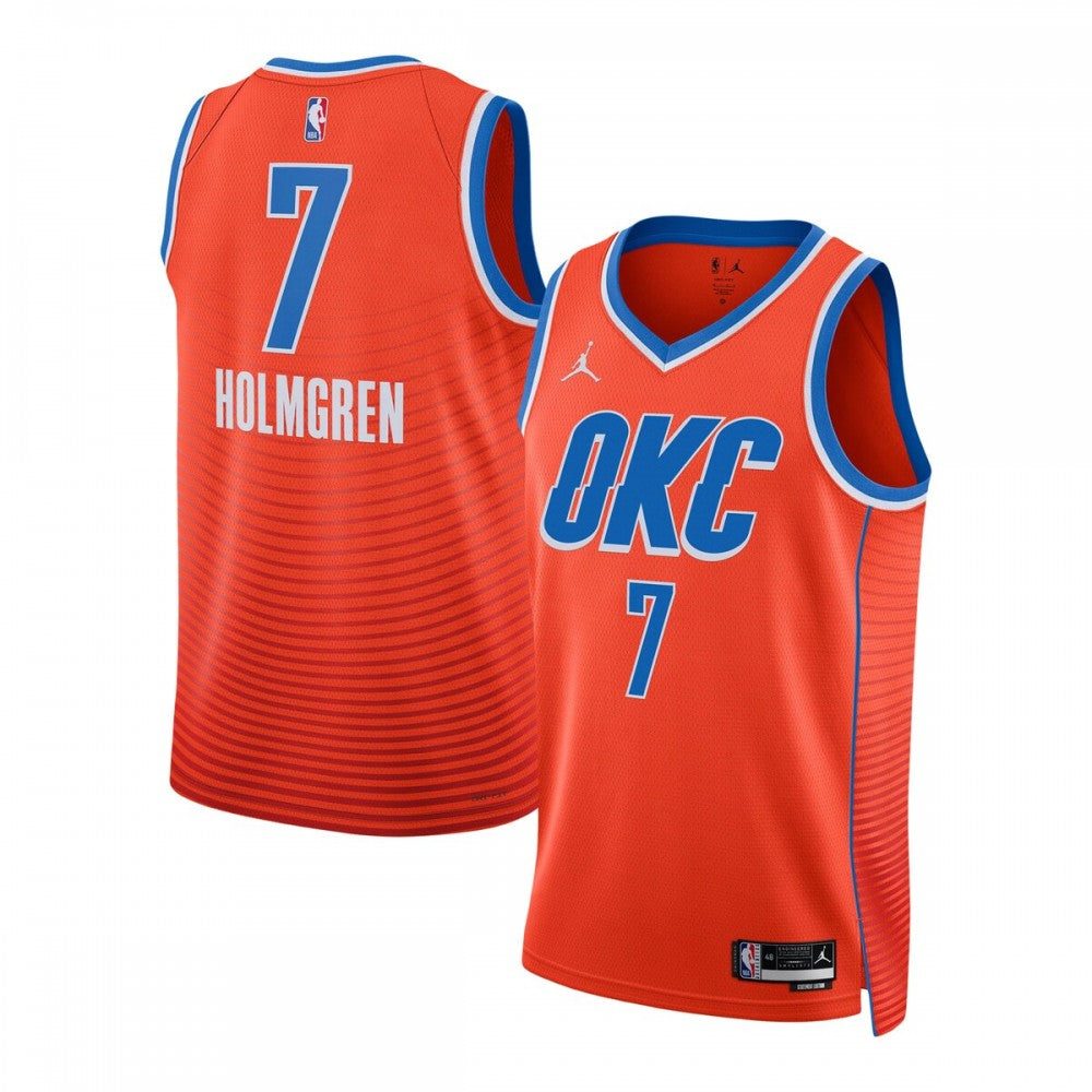Chet Holmgren Oklahoma City Thunder Jordan Brand Unisex Swingman NBA Jersey - Statement Edition - Orange