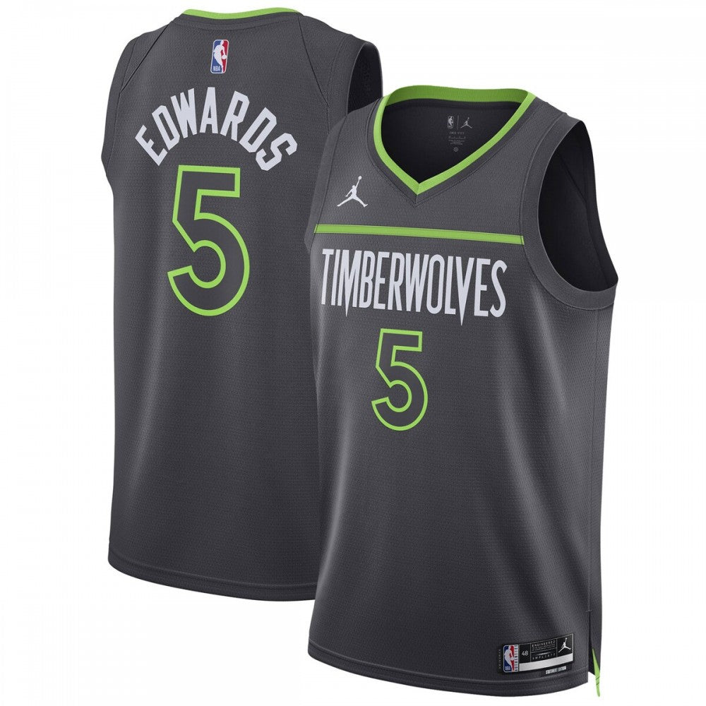 Anthony Edwards Minnesota Timberwolves Jordan Brand Unisex Swingman Black NBA Jersey - Statement Edition
