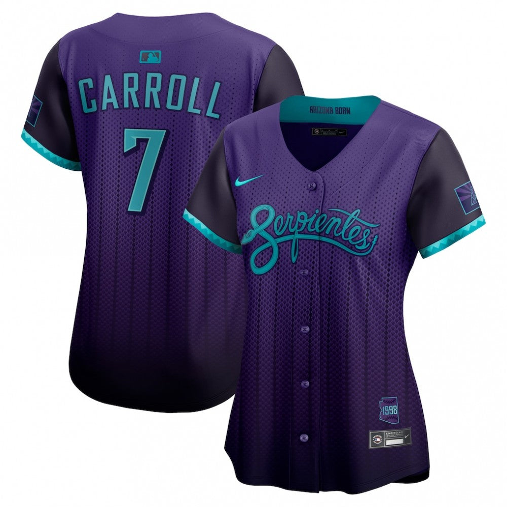 Corbin Carroll Arizona Diamondbacks Nike Women's 2025 City Connect Limited Player MLB Jersey - Purple