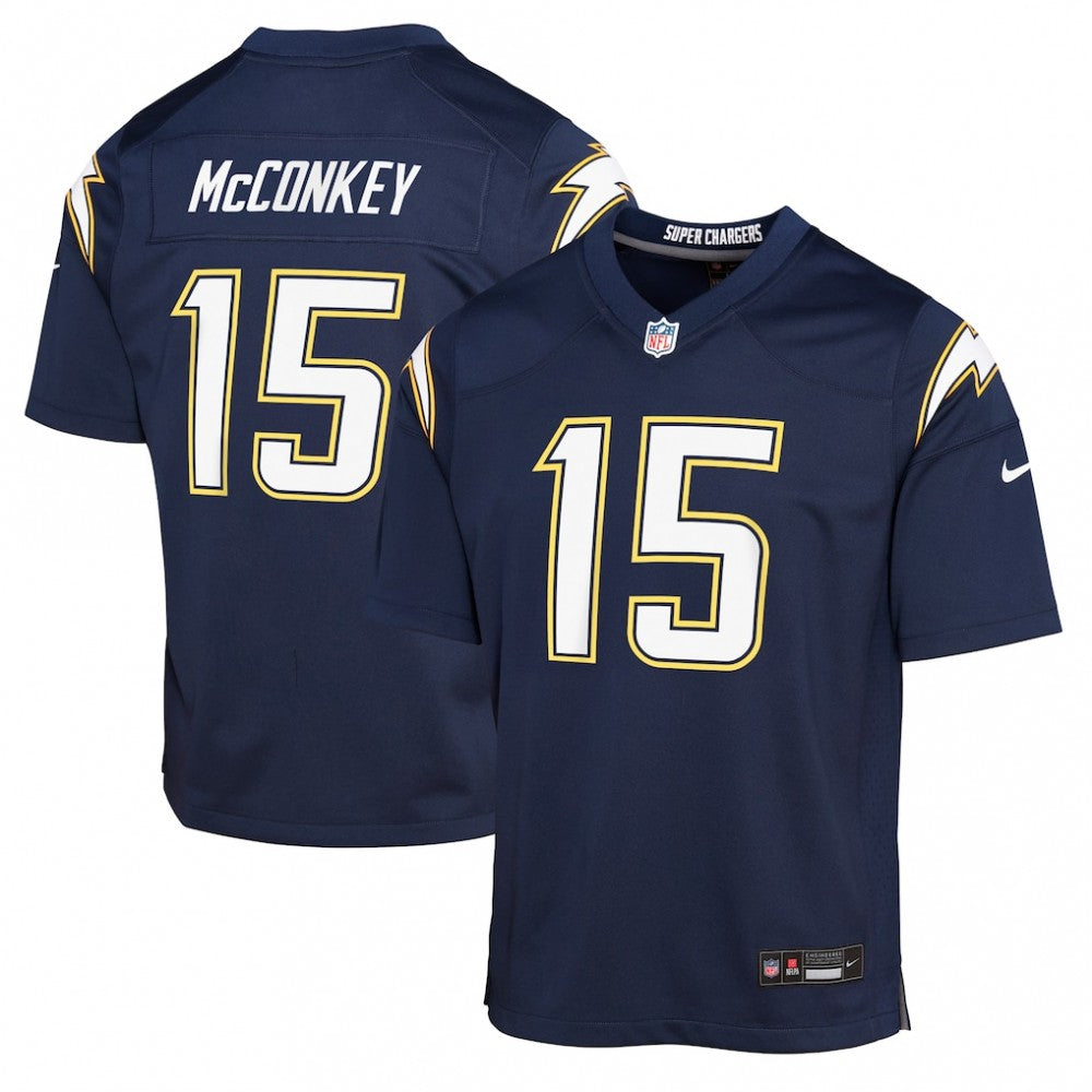 Ladd McConkey Los Angeles Chargers Nike Youth Alternate Super Chargers Game Player Jersey - Navy
