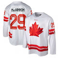 Nathan MacKinnon Hockey Bauer Canada 2026 Olympics Replica NHL Jersey - White