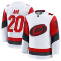 Men's Carolina Hurricanes Sebastian Aho White Away Premium NHL Jersey