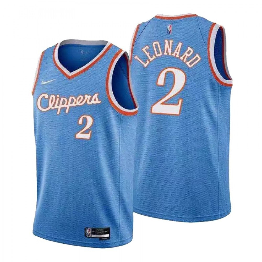 Men's Los Angeles Clippers Kawhi Leonard #2 Nike Blue 2021 Diamond Swingman NBA Jersey - City Edition