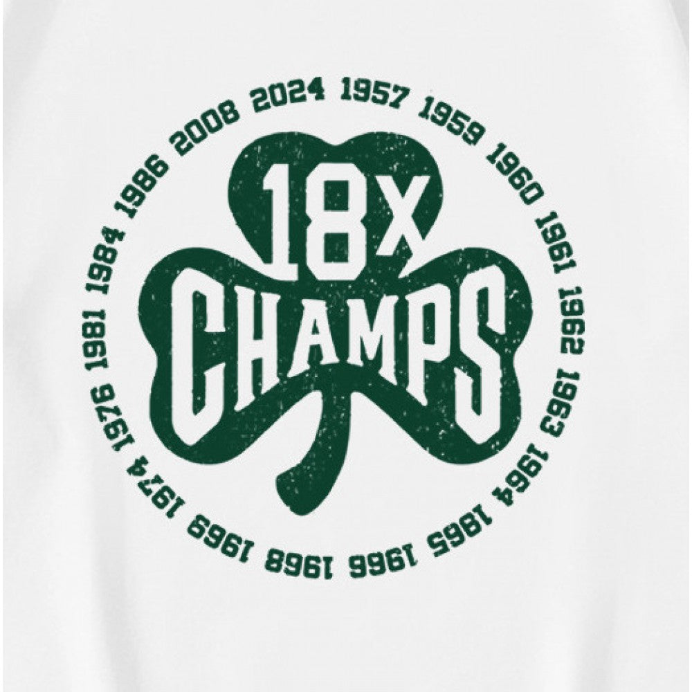 18x Champs Boston Basketball Shamrock T-Shirt