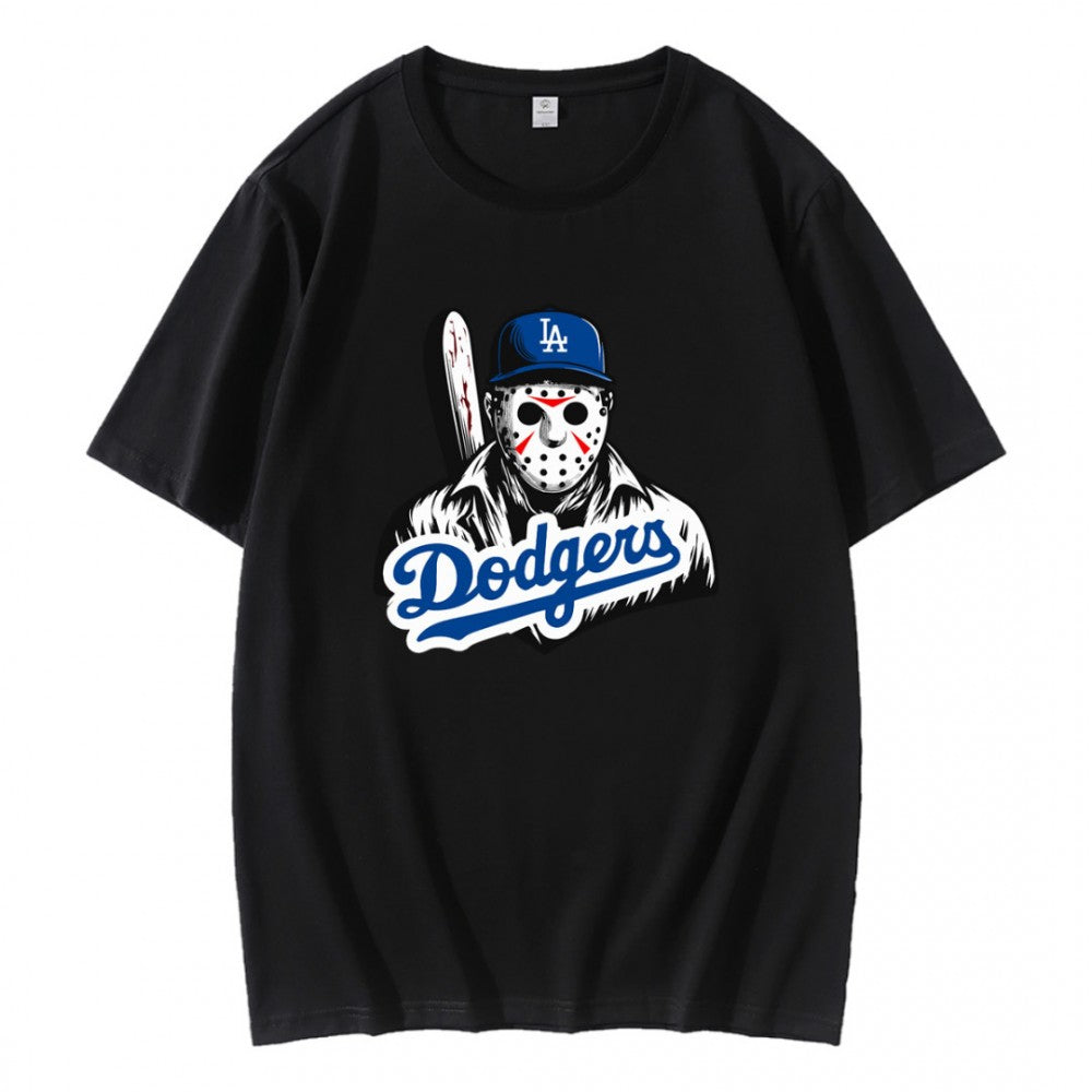 Jason Voorhees LA Dodgers Baseball T-Shirt