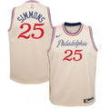 Men's Philadelphia 76ers Ben Simmons #25 White Swingman NBA Jersey - Icon Edition