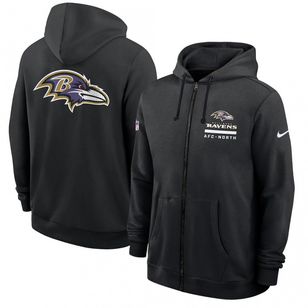 Baltimore Ravens Utility Player Sideline Men's Nike NFL Full-Zip Hoodie