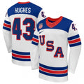 Quinn Hughes USA Hockey Olympic Nike 2026 White Away Replica NHL Jersey