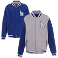 Los Angeles Dodgers JH Design Reversible Fleece Full-Snap Jacket