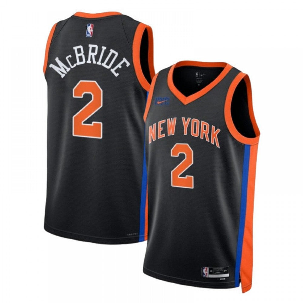 Miles McBride New York Knicks Nike Unisex 2022/23 Swingman NBA Jersey - City Edition - Black