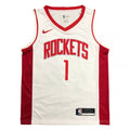 Men's Houston Rockets Tracy McGrady #1 Nike White Swingman NBA Jersey - Association Edition