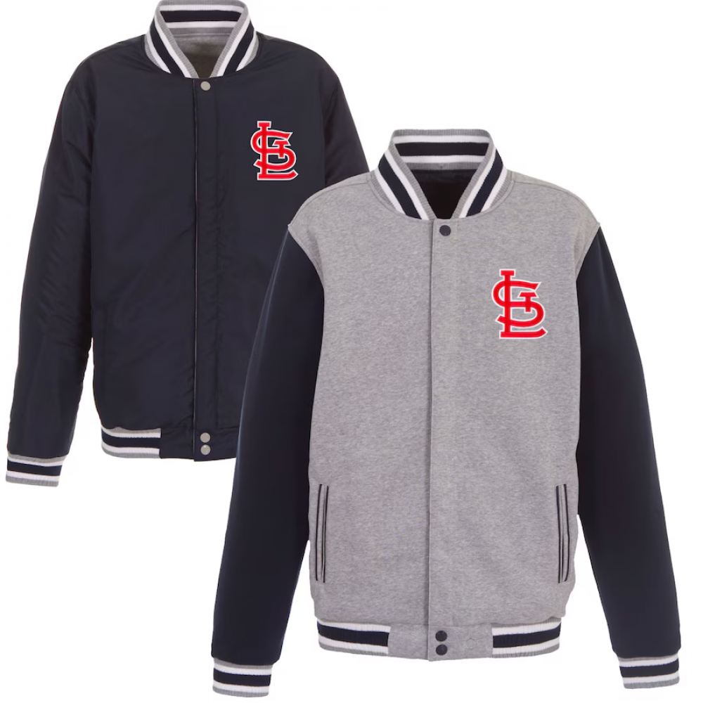St. Louis Cardinals JH Design Reversible Fleece Full-Snap Jacket