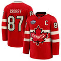 Canada Sidney Crosby 2025 Red Hockey Team 4 Nations Face-Off NHL Jersey
