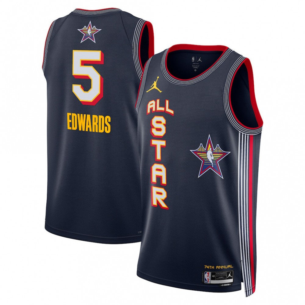 Anthony Edwards Jordan Brand Unisex Navy 2025 NBA All-Star Game Swingman Player NBA Jersey
