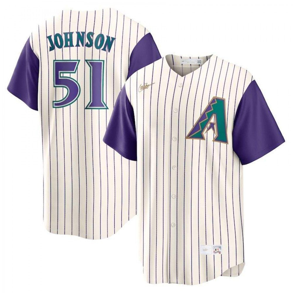 Randy Johnson Arizona Diamondbacks Nike Alternate Cooperstown Collection MLB Jersey - Cream