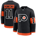 Men's Philadelphia Flyers Travis Konecny Black Alternate Premium NHL Jersey