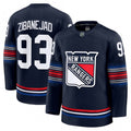 Men's New York Rangers Mika Zibanejad Navy Alternate Premium NHL Jersey