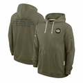 Green Bay Packers Salute to Service Sideline Dominant Force NFL Pullover Hoodie
