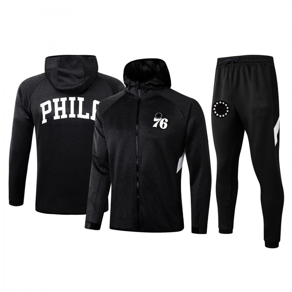 Philadelphia 76ers Nike 2019/20 Showtime Full-Zip Therma Flex Performance Hoodie
