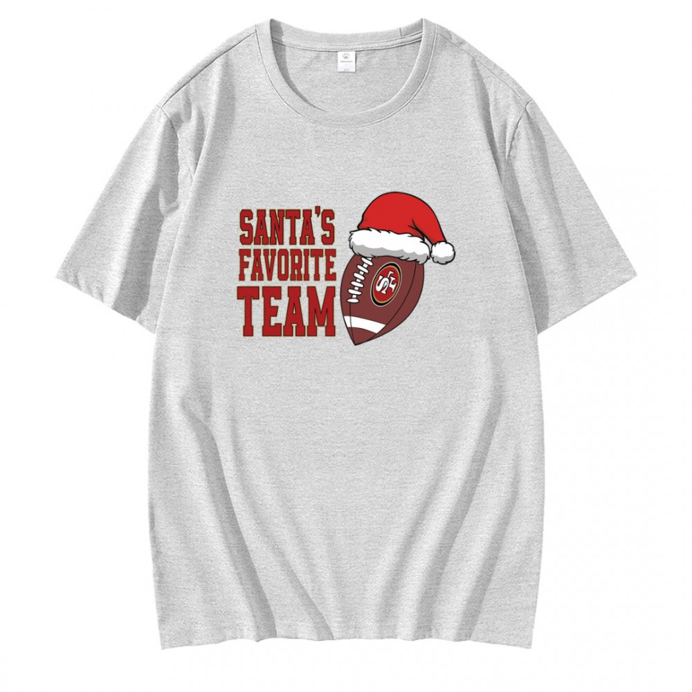 Santas Favorite Team San Francisco 49ers T-Shirt
