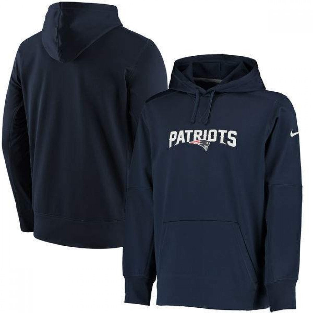 New England Patriots Club Nike Therma NFL Pullover Hoodie