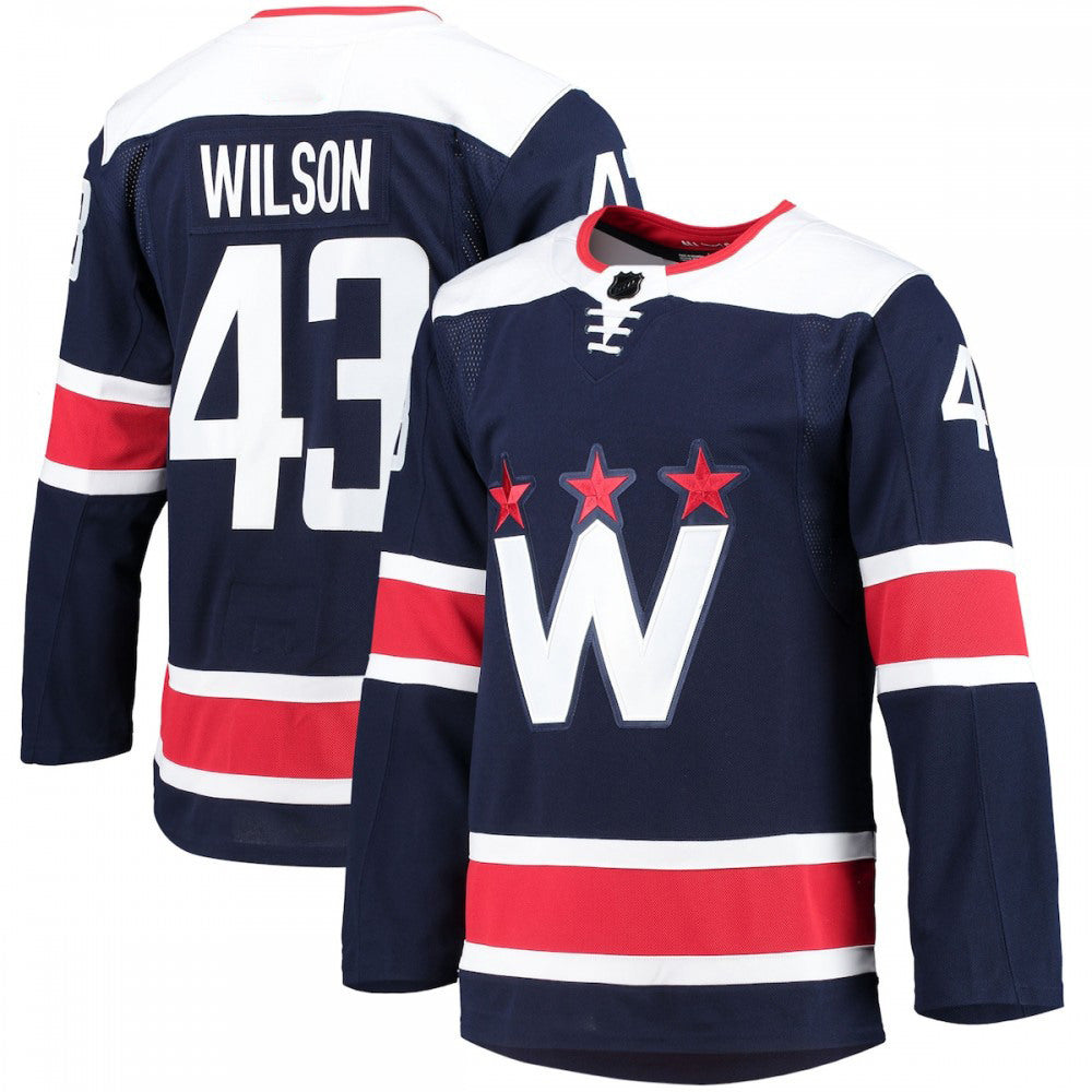 Tom Wilson Washington Capitals 2020/21 Navy Alternate Premium Player NHL Jersey