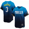 Bryce Harper Philadelphia Phillies Nike 2024 City Connect Limited Player MLB Jersey - Blue