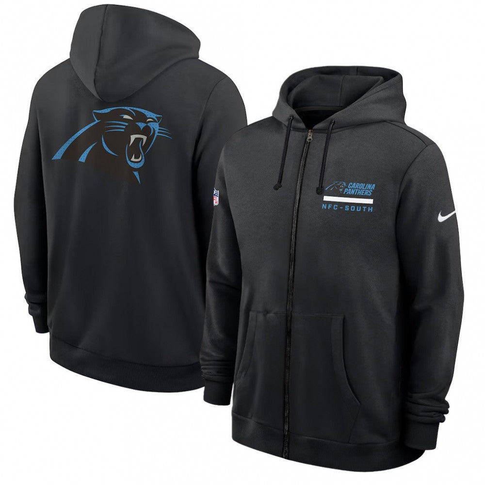 Carolina Panthers Utility Player Sideline Men's Nike NFL Full-Zip Hoodie